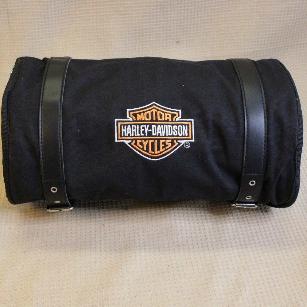 Harley-Davidson Motorcycle Travel Pack Accessories Black Canvas Biker Gorpcore